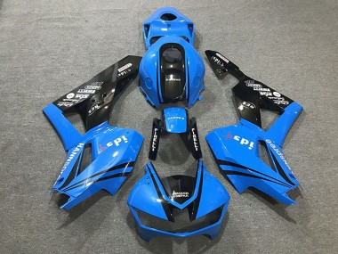 Honda CBR600RR Motorrad Verkleidung 2013-2023 - Blau Glanzendes Schwarz