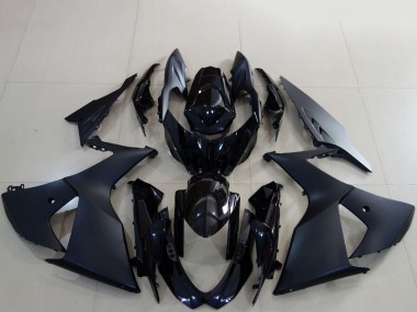 Suzuki GSXR 1000 Motorrad Verkleidung 2009-2016 - Matt Schwarz Glanzendes Schwarz