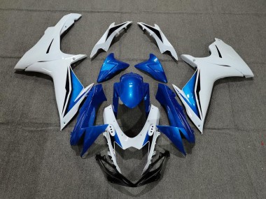 Suzuki GSXR 600 / GSXR 750 Motorrad Verkleidung 2011-2024 - Weiss Blau