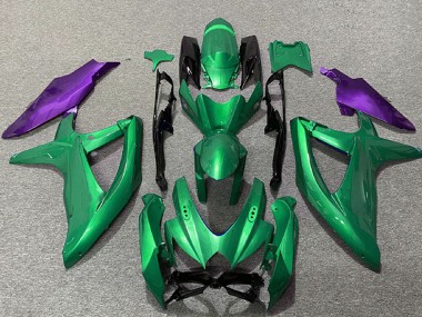Suzuki GSXR 600 / GSXR 750 Motorrad Verkleidung 2008-2010 - Grun Lila