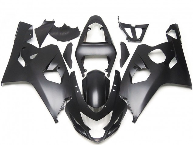 Suzuki GSXR 600 / GSXR 750 Motorrad Verkleidung 2004-2005 - Matt Schwarz Stil