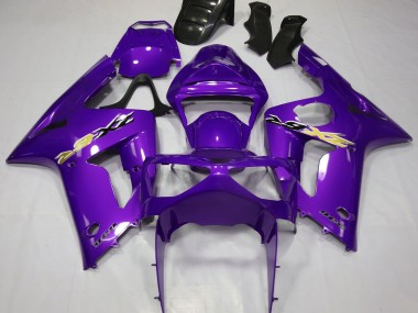 Kawasaki ZX6R Motorrad Verkleidung 2003-2004 - Lila