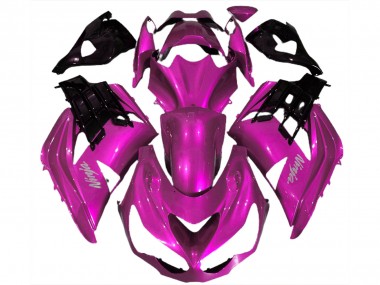 Kawasaki ZX14R Motorrad Verkleidung 2012-2024 - Rosa Schwarz