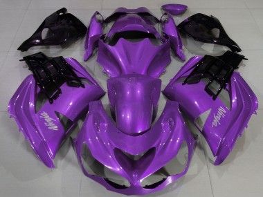 Kawasaki ZX14R Motorrad Verkleidung 2012-2024 - Lila Schwarz