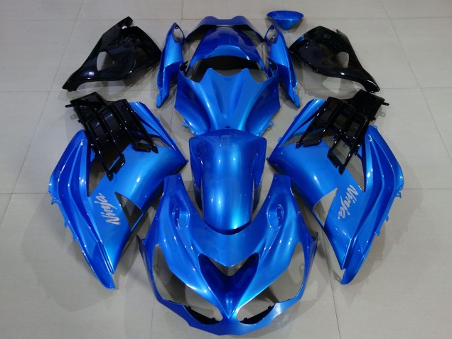 Kawasaki ZX14R Motorrad Verkleidung 2012-2024 - Blau Schwarz