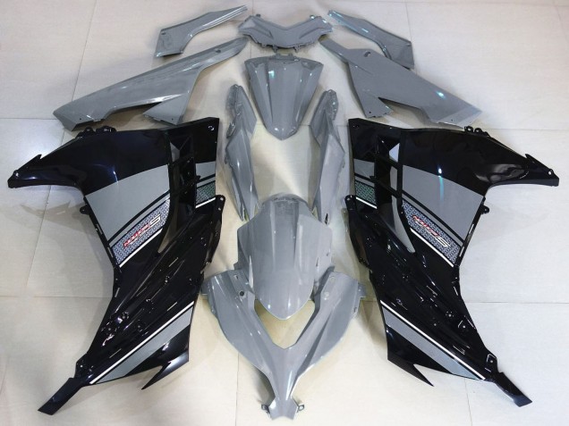 Kawasaki Ninja 300 Motorrad Verkleidung 2013-2017 - Nardo Grau Schwarz