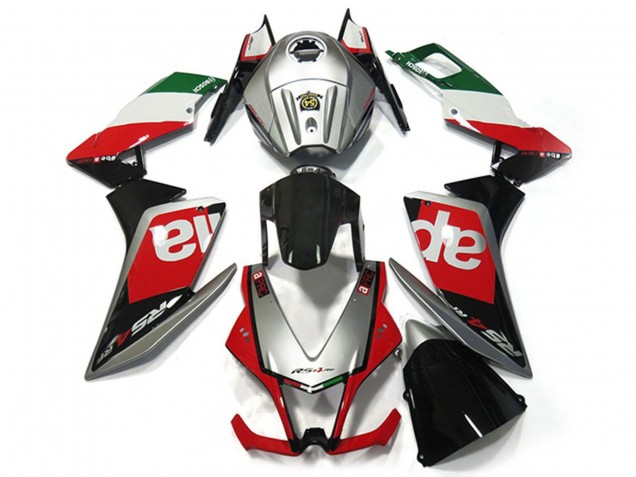 Aprilia RS4 125 Motorrad Verkleidung 2012-2019 - Silber Rot Grun Glanzendes Schwarz OEM Stil