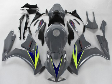 Honda CBR1000RR Motorrad Verkleidung 2012-2016 - Nardo Grau Blau Fluo Gelb