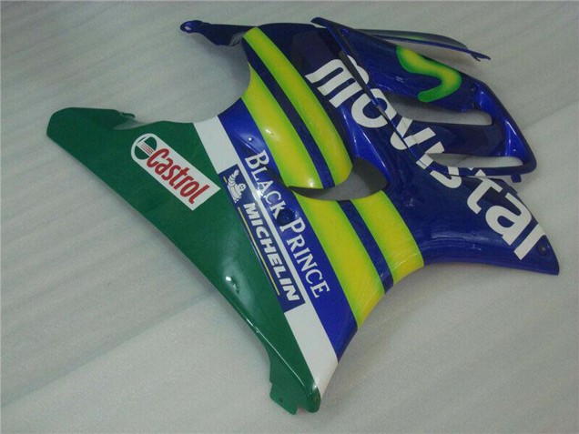 Honda CBR600 F3 Motorrad Verkleidung 1995-1996 - Blau Grun Gelb MoviStar Rot Castrol