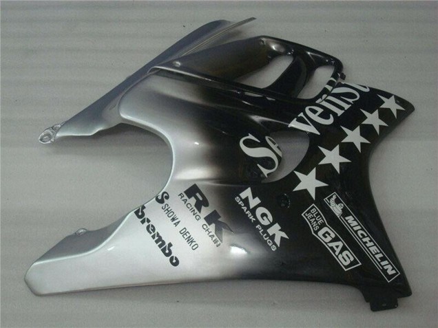 Honda CBR600 F3 Motorrad Verkleidung 1995-1996 - Silber Glanzendes Schwarz SevenStars