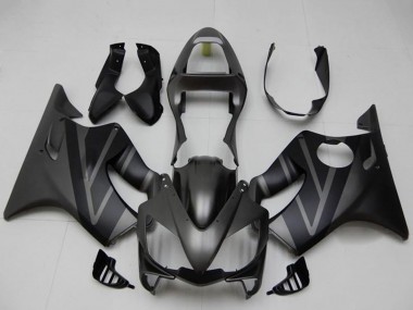 Honda CBR600 F4i Motorrad Verkleidung Kit 2001-2003 - Matt Schwarz Grau