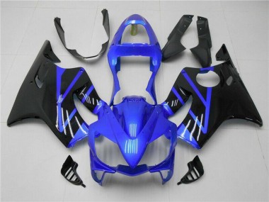 Honda CBR600 F4i Motorrad Verkleidung 2001-2003 - Blau Glanzendes Schwarz