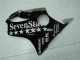 Honda CBR600 F4i Motorrad Verkleidung 2001-2003 - Glanzendes Schwarz Silber SevenStars