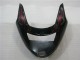 Honda CBR1100XX Blackbird Abs Motorrad Verkleidungen 1996-2007 - Glanzendes Schwarz Rot Flamme