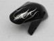 Suzuki GSXR 600/750 Motorrad Verkleidung 2001-2003 - Glanzendes Schwarz Silber Flamme