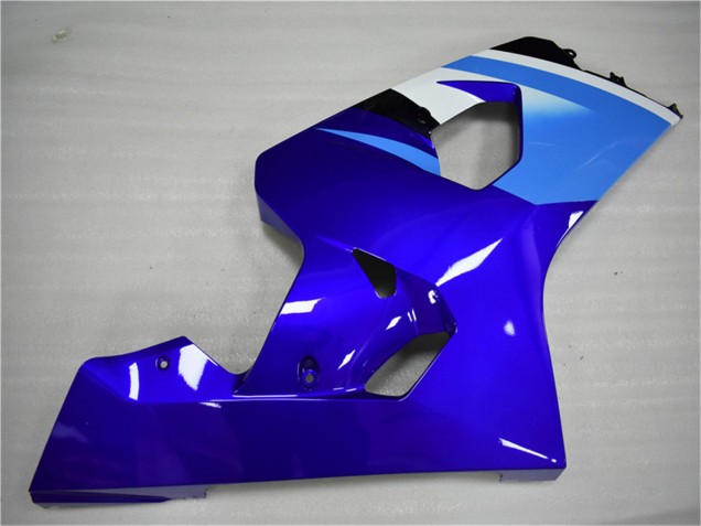 Suzuki GSXR 600/750 Motorrad Verkleidung 2004-2005 - Weiss Blau Schwarz