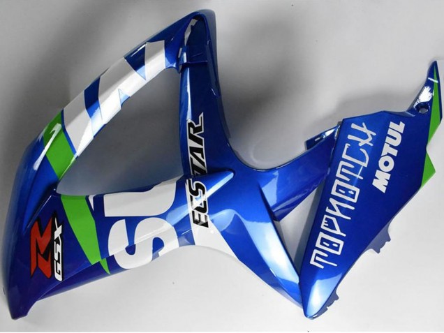 Suzuki GSXR 600/750 Motorrad Verkleidung 2008-2010 - Blau Weiss Grun Schwarz