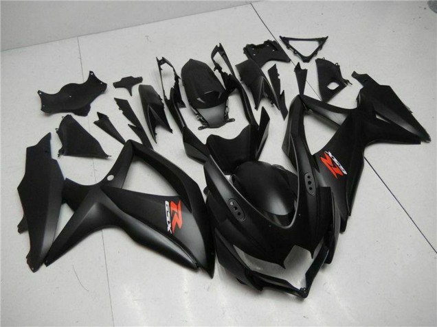 Suzuki GSXR 600/750 Motorrad Verkleidung 2008-2010 - Matt Schwarz Rot