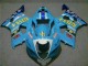 Suzuki GSXR 1000 Motorrad Verkleidung 2003-2004 - Blau Weiss Gelb Rizla