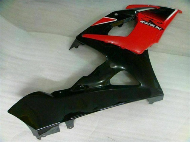 Suzuki GSXR 1000 Motorrad Verkleidung 2005-2006 - Rot Glanzendes Schwarz Matt Schwarz