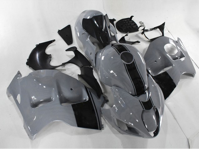 Suzuki GSXR 1300 Hayabusa Motorrad Verkleidung 1996-2007 - Nardo Grau Schwarz Kein Aufkleber