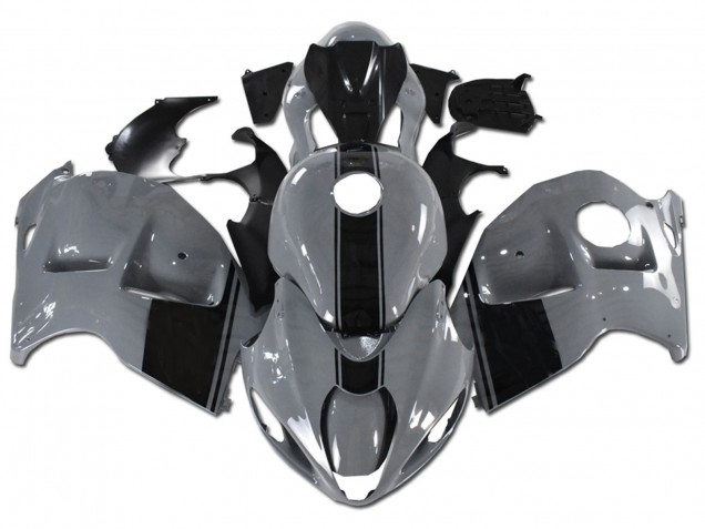 Suzuki GSXR 1300 Hayabusa Motorrad Verkleidung 1996-2007 - Nardo Grau Schwarz Kein Aufkleber
