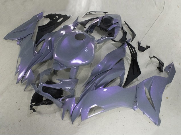 Kawasaki ZX6R Motorrad Verkleidung 2019-2022 - Chameleon Grau Dazz Perl Lila