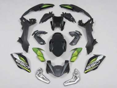 Kawasaki Ninja Z650 Motorrad Verkleidung 2017-2019 - Schwarz Grun Silber