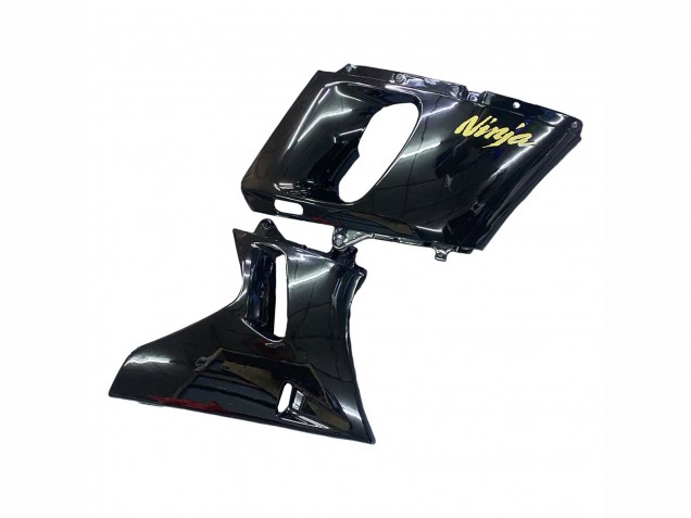 Kawasaki ZZR600 Motorrad Verkleidung 1998-2003 - Glanzendes Schwarz Gold Ninja