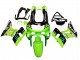 Kawasaki ZZR600 Motorrad Verkleidung 1998-2003 - Grun Glanzendes Schwarz Blau Monster Elf Touch4 Bridgestone