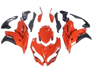 Kawasaki Versys 650 Motorrad Verkleidung 2015-2021 - Rot Matt Schwarz