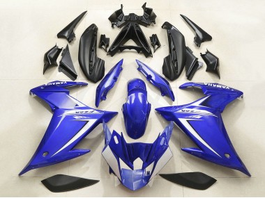 Yamaha FZ6R Motorrad Verkleidung 2009-2015 - Blau Weiss