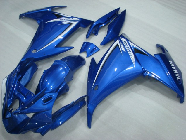 Yamaha FZ6R Motorrad Verkleidung 2009-2015 - Blau Weiss