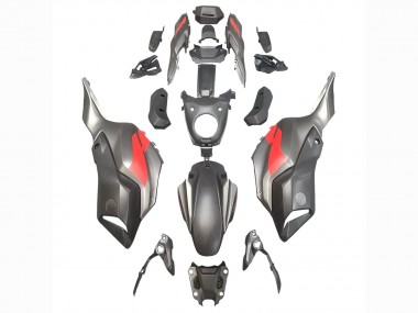 Yamaha MT07/FZ07 Motorrad Verkleidung 2012-2017 - Grau Rot