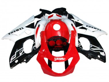 Yamaha YZF600R Thundercat Motorrad Verkleidung 1996-2007 - Weiss Rot Schwarz
