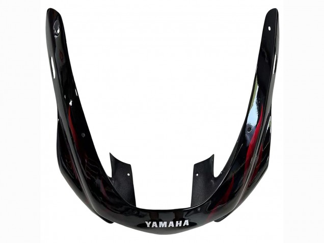 Yamaha YZF 1000R Thunderace Motorrad Verkleidung 1997-2007 - Schwarz mit Dunkel Rot Flamme