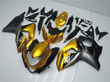 Suzuki GSXR 1000 Motorrad Verkleidung 2009-2016 - Gold Matt Schwarz