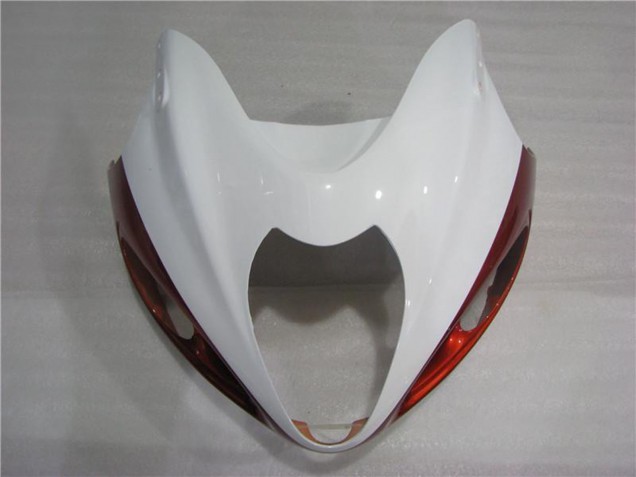 Suzuki GSXR 1300 Hayabusa Motorrad Verkleidung 1996-2007 - Weiss Orange Schwarz