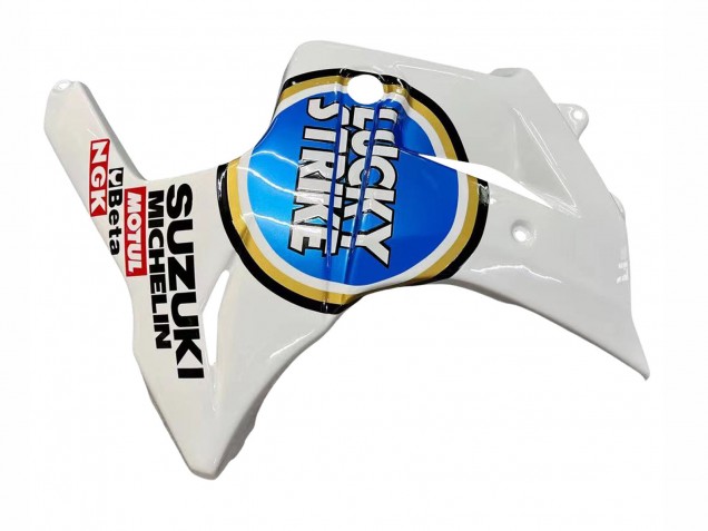 Suzuki SV650 Motorrad Verkleidung 2003-2013 - Weiss Blau Lucky Strike Motul