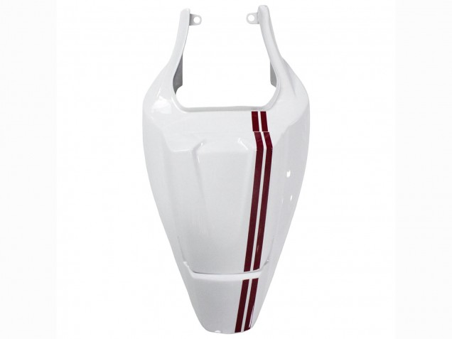 Suzuki SV650 Motorrad Verkleidung 2003-2013 - Weiss mit Dunkel Rot Linie