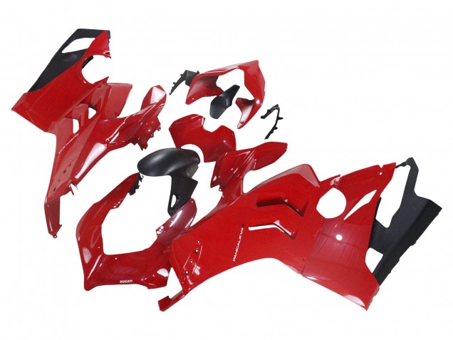 Ducati Panigale V4 V4S Motorrad Verkleidung 2020-2021 - Rot Matt Schwarz