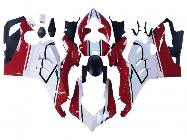 Ducati Panigale V4 V4S Motorrad Verkleidung 2020-2021 - Weiss Rot Grun Matt Schwarz