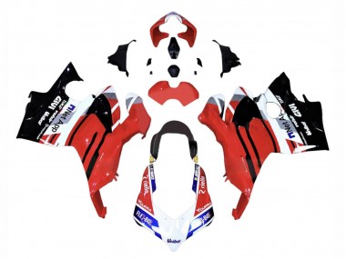 Ducati Panigale V4 V4S Motorrad Verkleidung 2018-2019 - Rot Blau Glanzendes Schwarz Flex-Box Givi