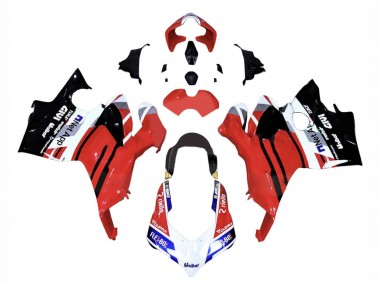 Ducati Panigale V4 V4S Motorrad Verkleidung 2018-2019 - Rot Blau Glanzendes Schwarz Flex-Box Givi