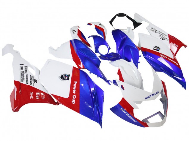 BMW K1200S Abs Verkleidungen 2005-2010 - Weiss Rot Blau