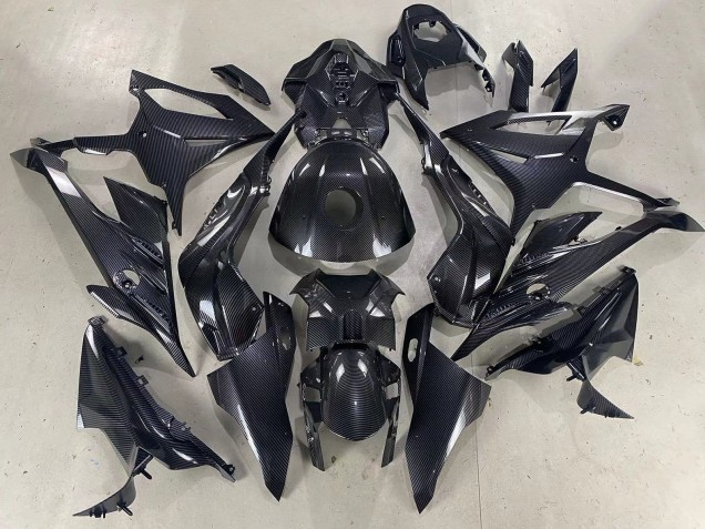 BMW S1000RR Motorrad Verkleidung 2023-2024 - Glanzendes Schwarz Carbonfaser