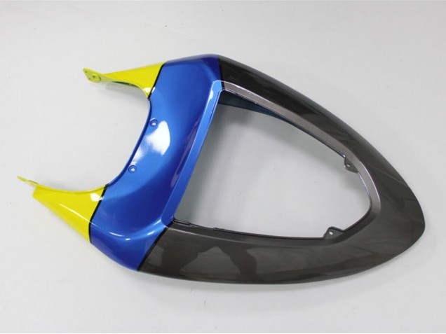 Kawasaki ZX6R Motorrad Verkleidung 2005-2006 - Blau Gelb Schwarz Hai