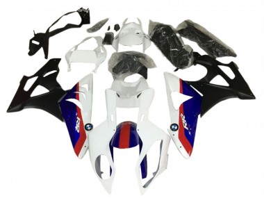 BMW S1000RR Motorrad Verkleidung 2009-2014 - Weiss Rot Blau Schwarz