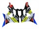 BMW S1000RR Motorrad Verkleidung 2009-2014 - Blau Gelb Rot Schwarz Hai VR 46