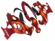Suzuki GSX600F/GSX750F Motorrad Verkleidung 2004-2006 - Burnt Orange Weiss Logo
